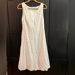 Express White Eyelet Dress Size M